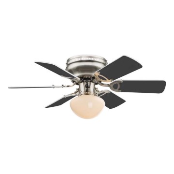 ZEVENTI - Ventilador de techo GALDANA 1xE27/60W/230V gris/blanco
