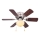 ZEVENTI - Ventilador de techo GALDANA 1xE27/60W/230V marrón/beige