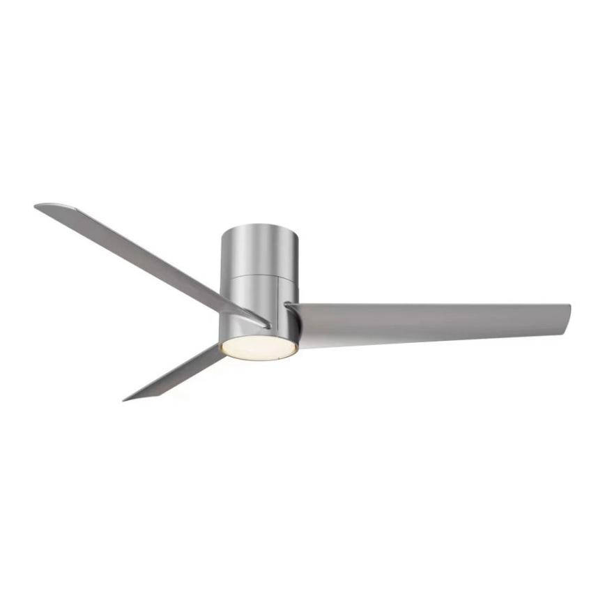 ZEVENTI - Ventilador de techo LED regulable BARROSA LED/18W/230V 3000-6000K Wi-Fi Tuya cromo mate + control remoto