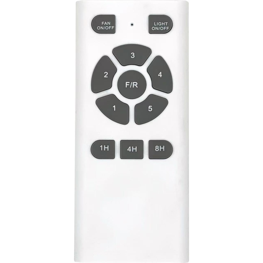ZEVENTI - Ventilador de techo LED regulable GINOSA LED/18W/230V 3000-6000K Wi-Fi Tuya negro/roble + control remoto