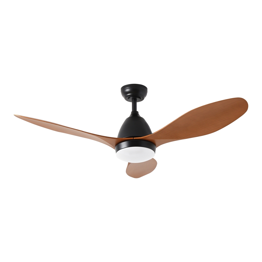 ZEVENTI - Ventilador de techo LED regulable MURO LED/18W/230V 3000-6000K Wi-Fi Tuya negro + control remoto