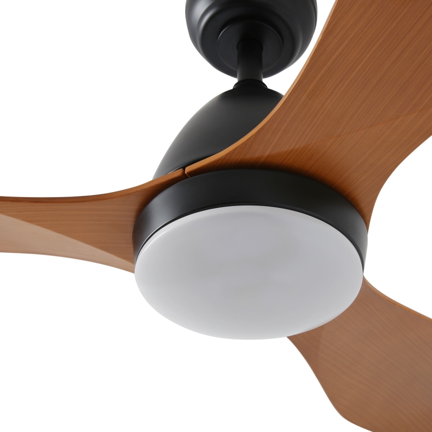 ZEVENTI - Ventilador de techo LED regulable MURO LED/18W/230V 3000-6000K Wi-Fi Tuya negro + control remoto