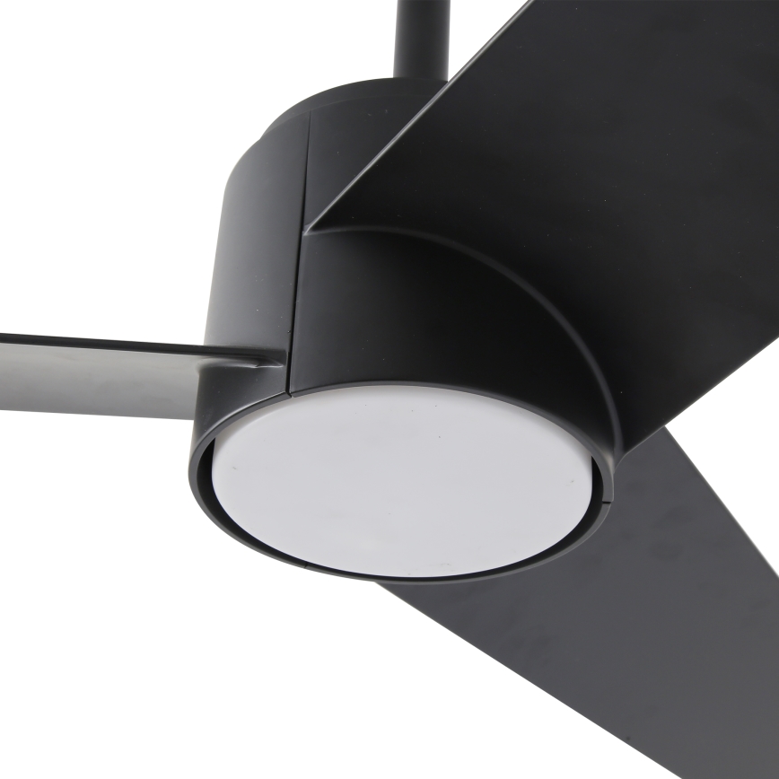 ZEVENTI - Ventilador de techo LED regulable ORVIETO LED/18W/230V 3000-6000K Wi-Fi Tuya negro + control remoto