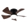 ZEVENTI - Ventilador de techo LED regulable MUNDAKA LED/10W/230V 3000-6500K marrón + control remoto