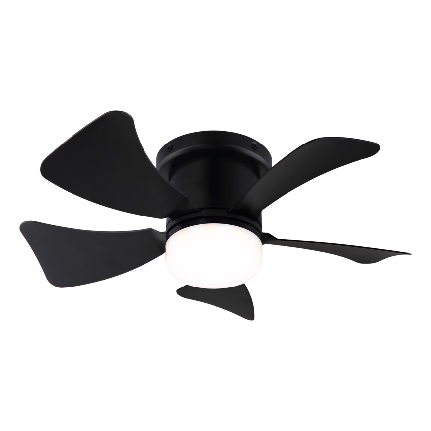 ZEVENTI - Ventilador de techo LED regulable MUNDAKA LED/10W/230V 3000-6500K negro + control remoto
