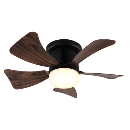 ZEVENTI - Ventilador de techo LED regulable MUNDAKA LED/10W/230V 3000-6500K marrón + control remoto