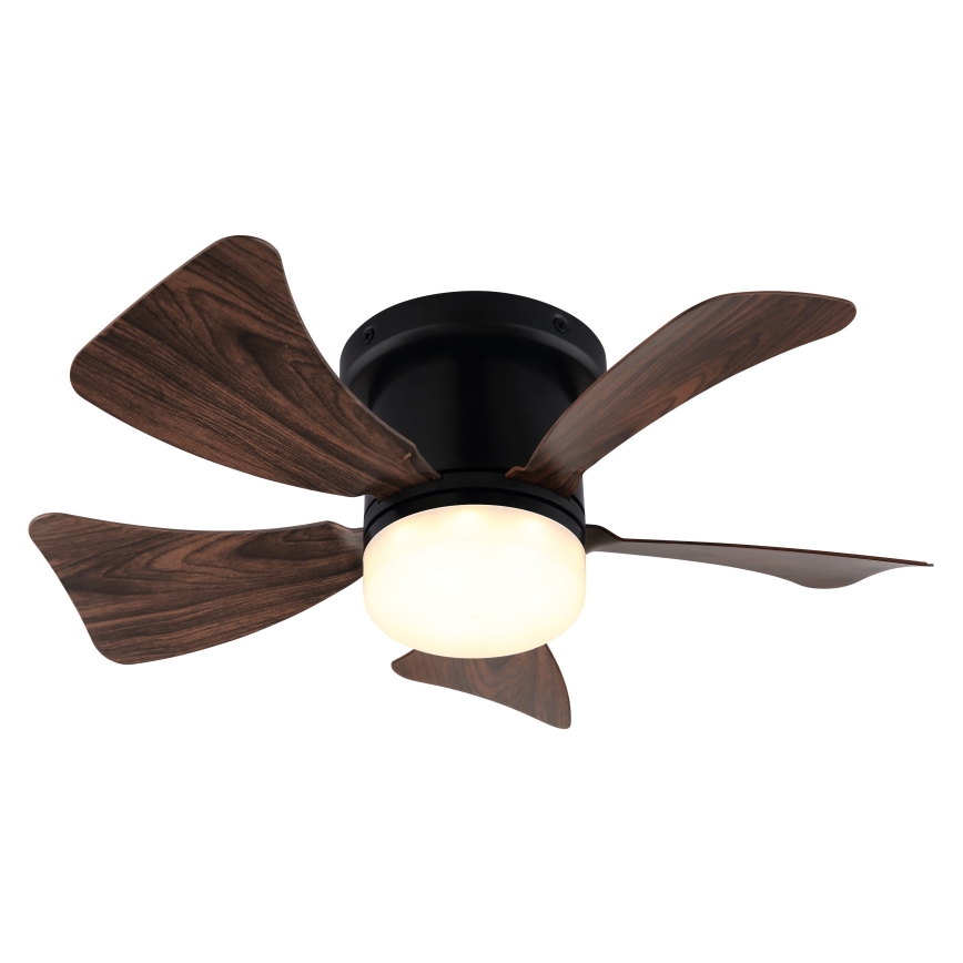 ZEVENTI - Ventilador de techo LED regulable MUNDAKA LED/10W/230V 3000-6500K marrón + control remoto