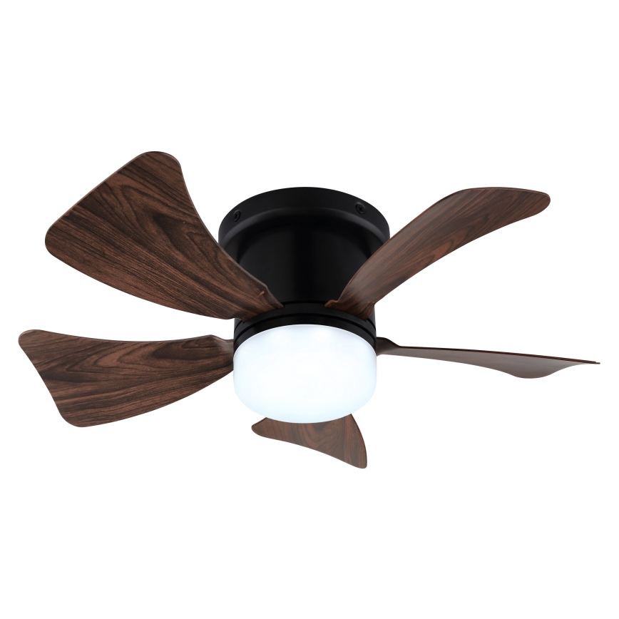 ZEVENTI - Ventilador de techo LED regulable MUNDAKA LED/10W/230V 3000-6500K marrón + control remoto