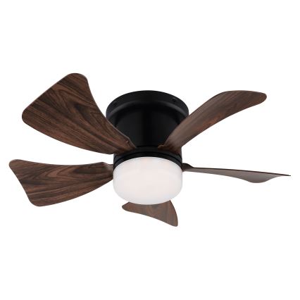 ZEVENTI - Ventilador de techo LED regulable MUNDAKA LED/10W/230V 3000-6500K marrón + control remoto