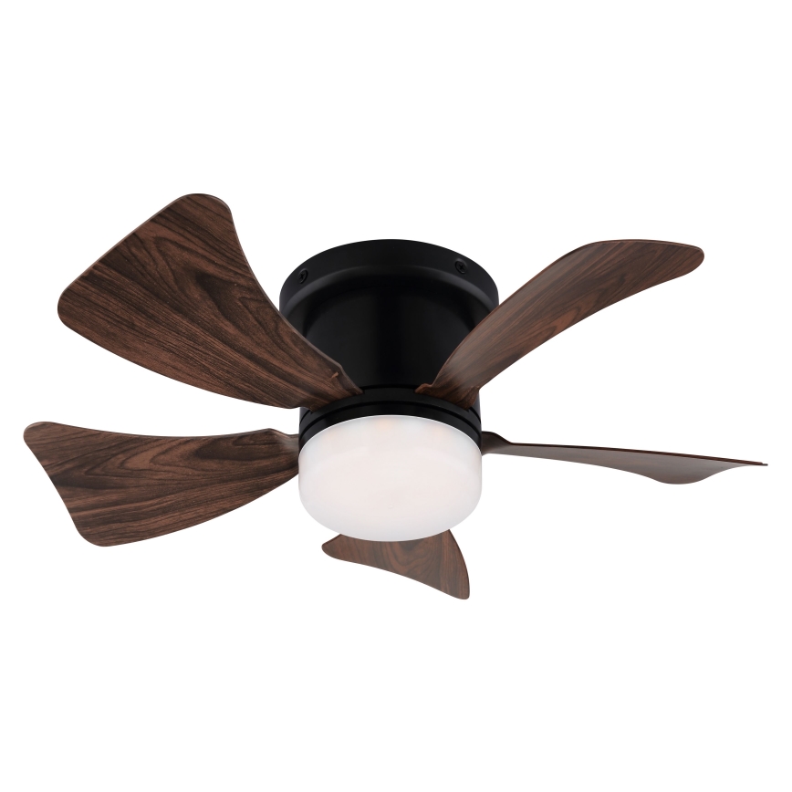 ZEVENTI - Ventilador de techo LED regulable MUNDAKA LED/10W/230V 3000-6500K marrón + control remoto