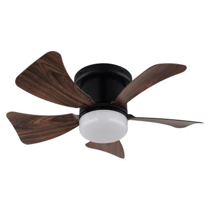 ZEVENTI - Ventilador de techo LED regulable MUNDAKA LED/10W/230V 3000-6500K marrón + control remoto
