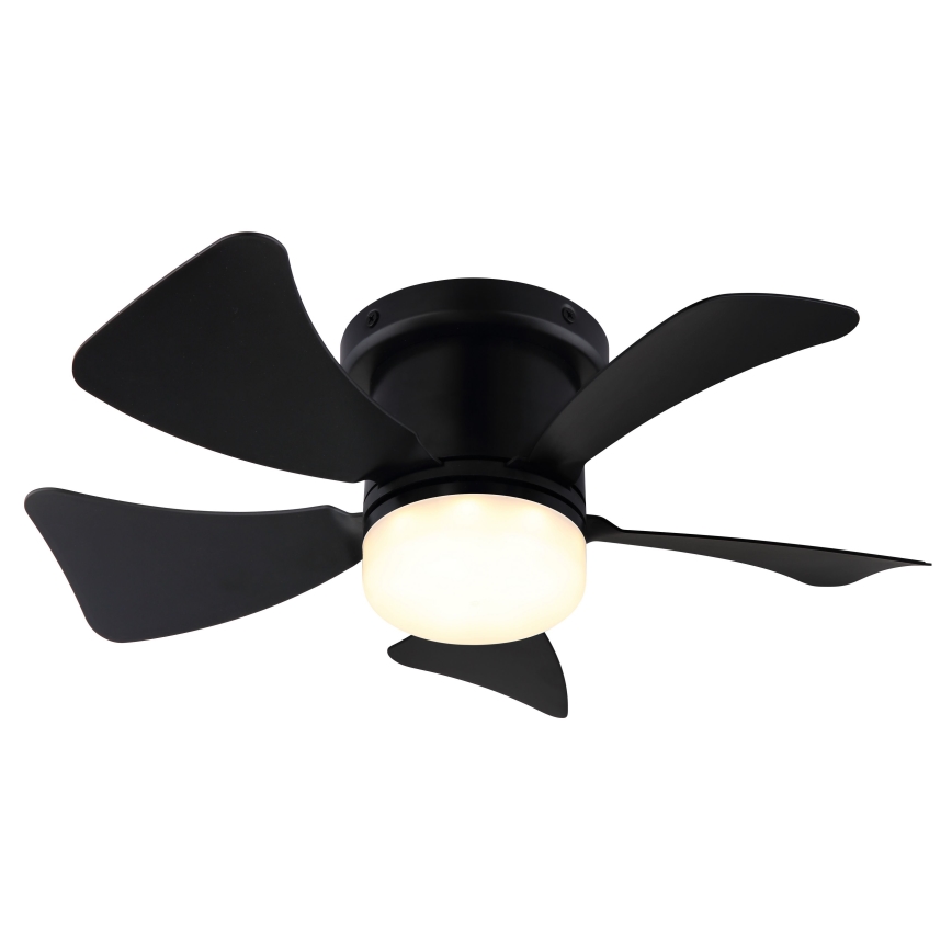 ZEVENTI - Ventilador de techo LED regulable MUNDAKA LED/10W/230V 3000-6500K negro + control remoto