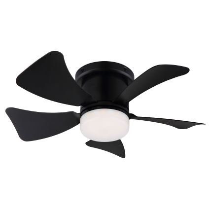ZEVENTI - Ventilador de techo LED regulable MUNDAKA LED/10W/230V 3000-6500K negro + control remoto