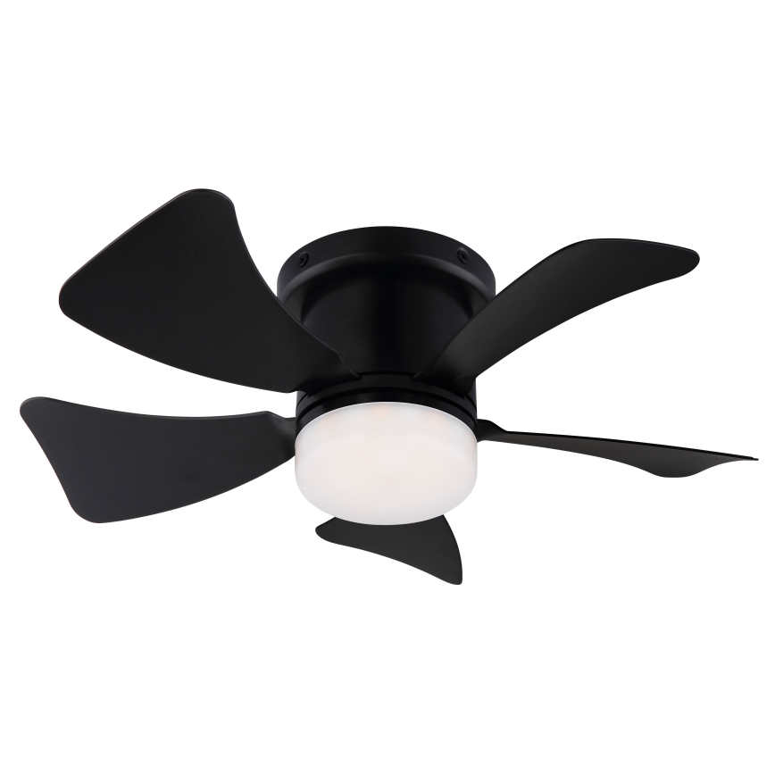 ZEVENTI - Ventilador de techo LED regulable MUNDAKA LED/10W/230V 3000-6500K negro + control remoto