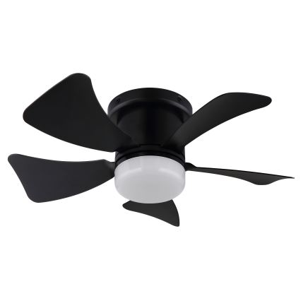ZEVENTI - Ventilador de techo LED regulable MUNDAKA LED/10W/230V 3000-6500K negro + control remoto