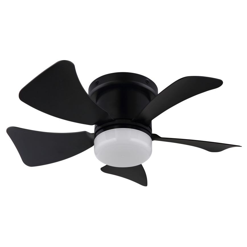 ZEVENTI - Ventilador de techo LED regulable MUNDAKA LED/10W/230V 3000-6500K negro + control remoto
