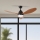 ZEVENTI - Ventilador de techo LED regulable MURO LED/18W/230V 3000-6000K Wi-Fi Tuya negro + control remoto