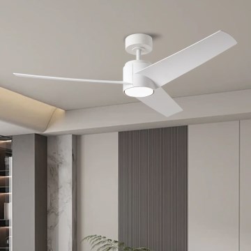 ZEVENTI - Ventilador de techo LED regulable ORVIETO LED/18W/230V 3000-6000K Wi-Fi Tuya blanco + control remoto