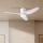 ZEVENTI - Ventilador de techo LED regulable PADUA LED/18W/230V 3000-6000K Wi-Fi Tuya blanco + control remoto