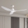 ZEVENTI - Ventilador de techo LED regulable URBINO LED/20W/230V 3000-6000K Wi-Fi Tuya blanco + control remoto