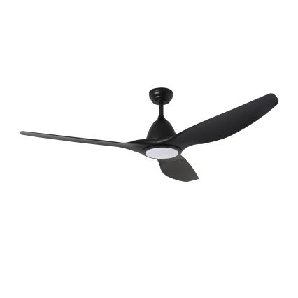 ZEVENTI - Ventilador de techo LED regulable URBINO LED/20W/230V 3000-6000K Wi-Fi Tuya negro + control remoto
