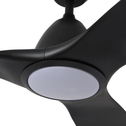 ZEVENTI - Ventilador de techo LED regulable URBINO LED/20W/230V 3000-6000K Wi-Fi Tuya negro + control remoto