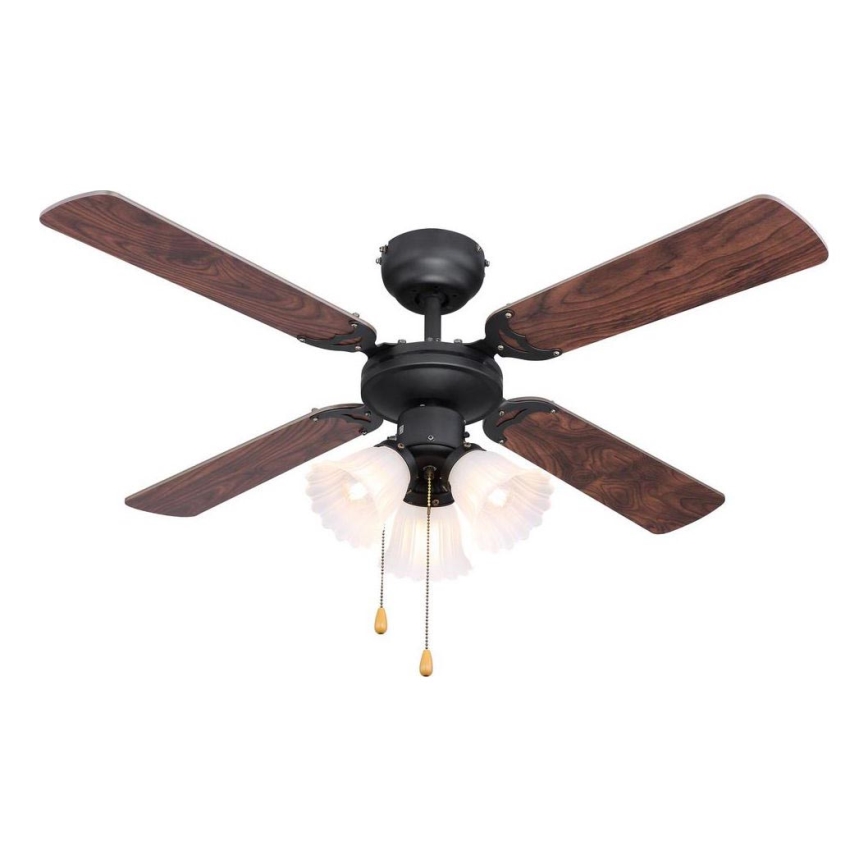 ZEVENTI - Ventilador de techo ZURRIOLA 3xE27/60W/230V