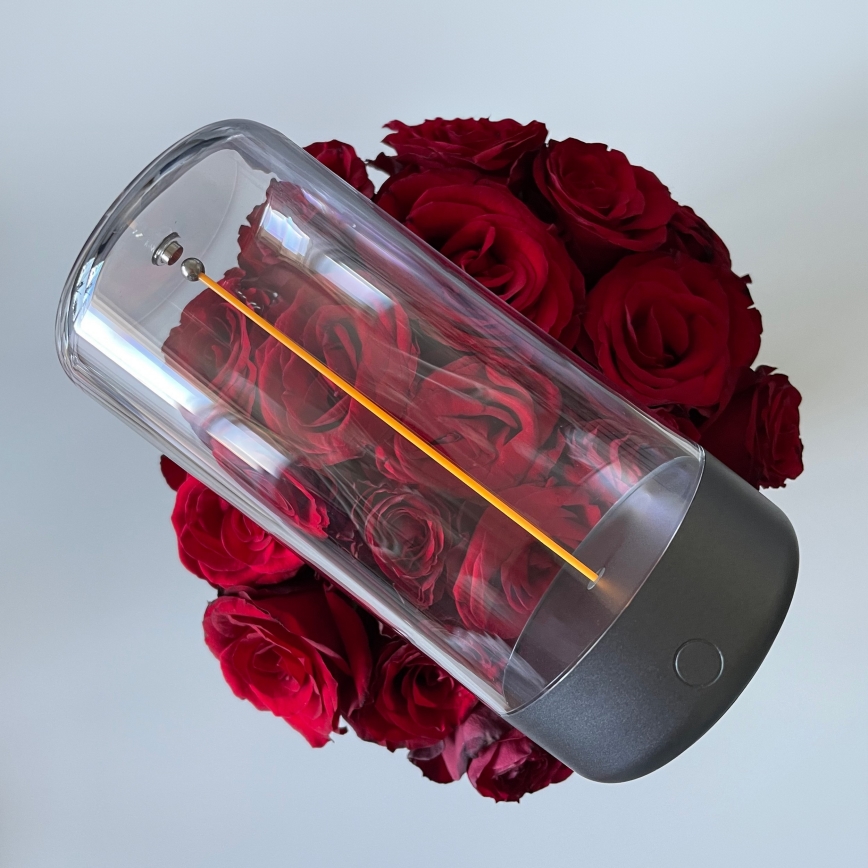 Zuma Line - Lámpara de mesa recargable y regulable LED/0,5W/230V negro IP54
