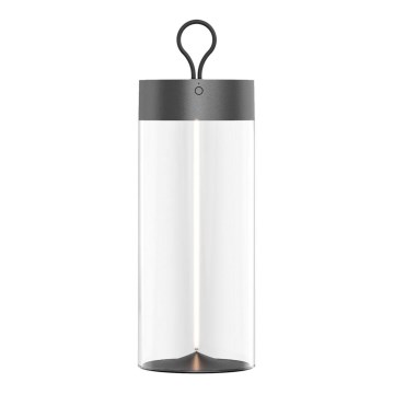Zuma Line 1003 - Lámpara LED recargable y regulable ESTERNO LED/1,2W/230V gris IP54