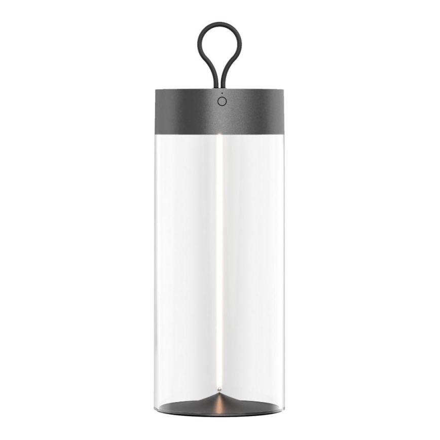 Zuma Line 1003 - Lámpara LED recargable y regulable ESTERNO LED/1,2W/230V gris IP54