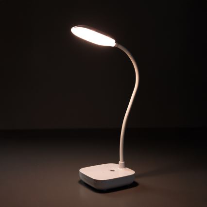 Zuma Line 1961-WH - Lámpara de mesa LED recargable LED/7W/1200 mAh 3000/4500/6000K blanco