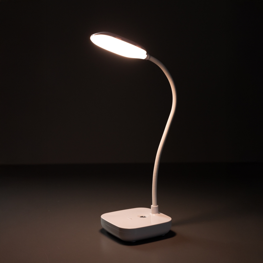 Zuma Line 1961-WH - Lámpara de mesa LED recargable LED/7W/1200 mAh 3000/4500/6000K blanco