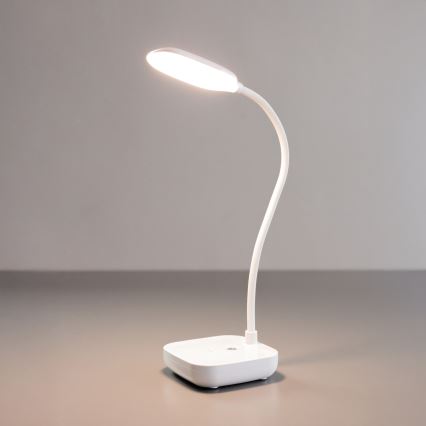 Zuma Line 1961-WH - Lámpara de mesa LED recargable LED/7W/1200 mAh 3000/4500/6000K blanco