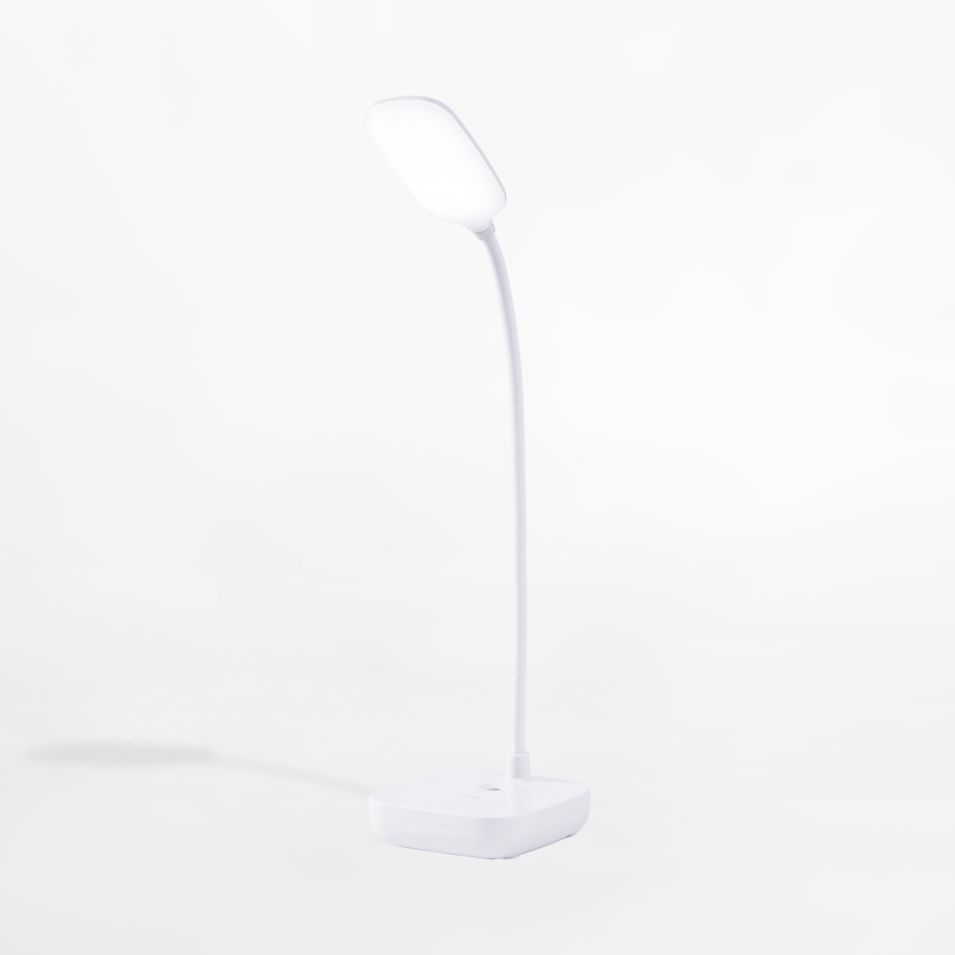 Zuma Line 1961-WH - Lámpara de mesa LED recargable LED/7W/1200 mAh 3000/4500/6000K blanco