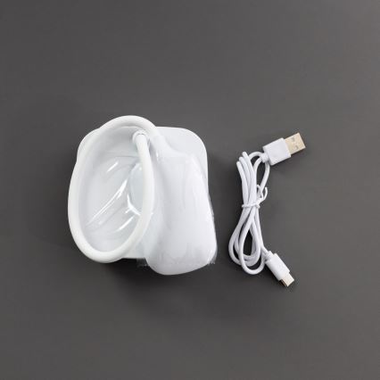 Zuma Line 1961-WH - Lámpara de mesa LED recargable LED/7W/1200 mAh 3000/4500/6000K blanco