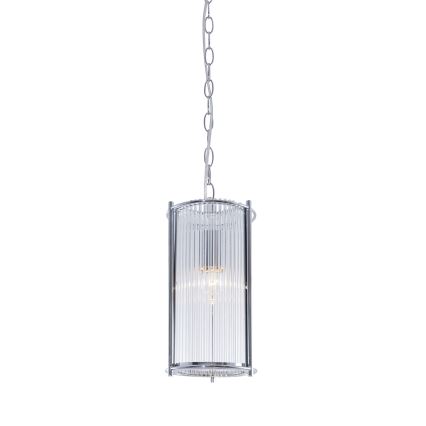Zuma Line - Lámpara colgante con cadena 1xE27/40W/230V cromo brillante
