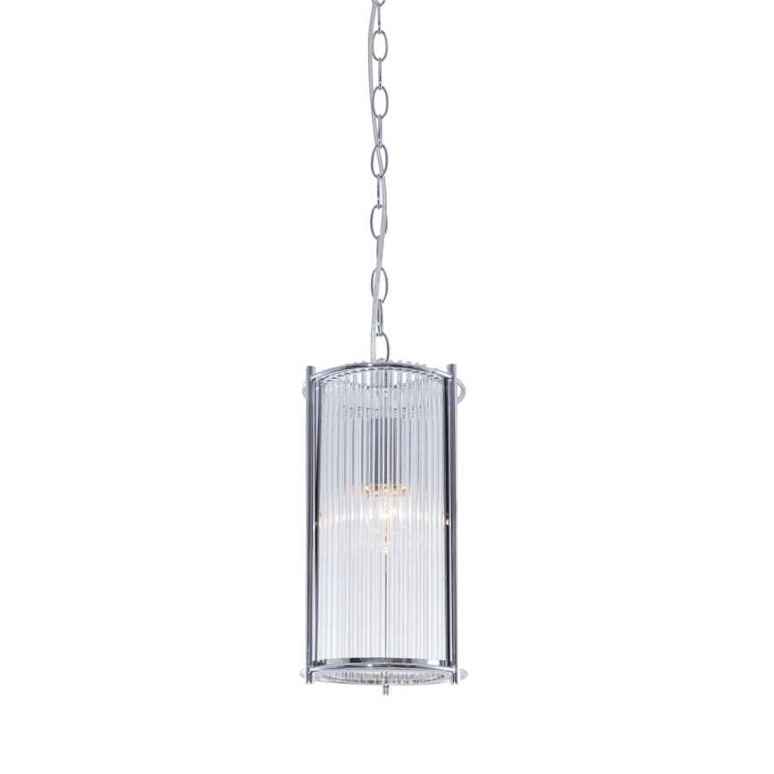 Zuma Line - Lámpara colgante con cadena 1xE27/40W/230V cromo brillante