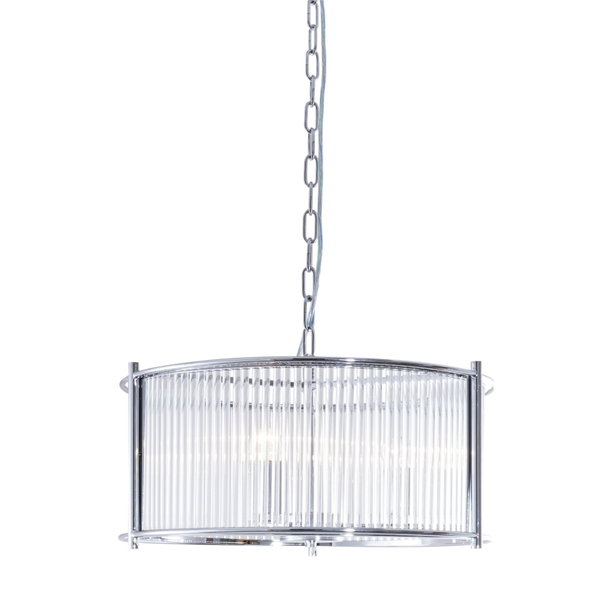 Zuma Line - Lámpara colgante con cadena 3xE27/40W/230V cromo brillante
