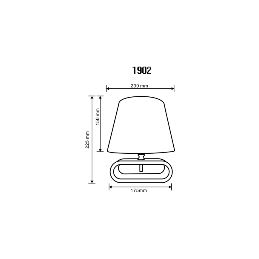Zuma Line - Lámpara de mesa 1xE14/40W/230V bambú/blanco