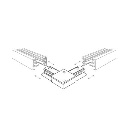 Zuma Line - Foco para sistema de rieles 6xGU10/10W/230V blanco + accesorios para rieles