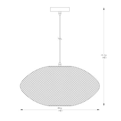 Zuma Line - Lámpara colgante 1xE27/40W/230V dorado