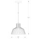 Zuma Line - Lámpara colgante 1xE27/40W/230V diá. 24 cm negro