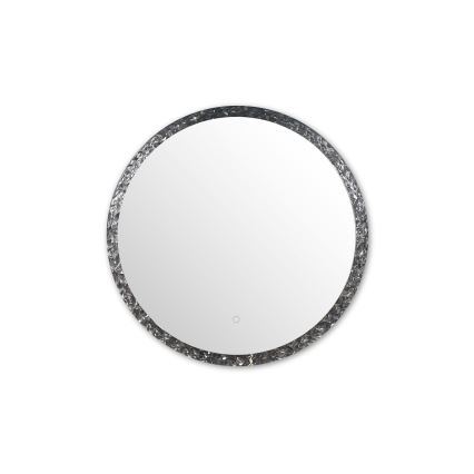 Zuma Line - Espejo de pared LED para cuarto de baño con retroiluminación LED/24W/230V 3000/4000/6000K d. 60 cm IP44 cromo brillante