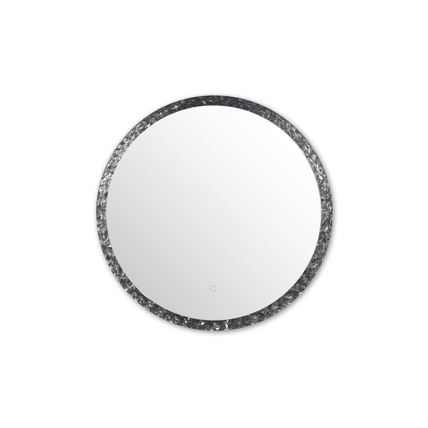 Zuma Line - Espejo de pared LED para cuarto de baño con retroiluminación LED/24W/230V 3000/4000/6000K d. 60 cm IP44 cromo brillante