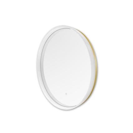 Zuma Line D2526 - Espejo de baño LED con retroiluminación 24W/230V 3000/4000/6000K IP44 blanco/dorado