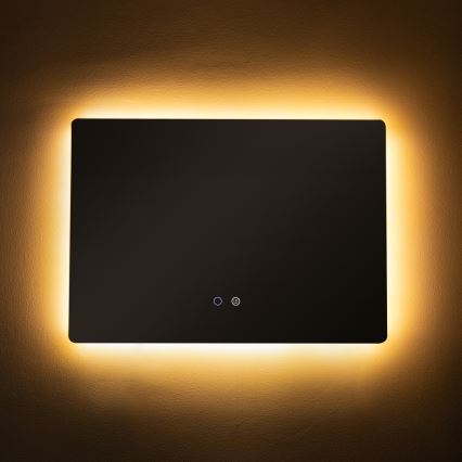 Zuma Line - Espejo de baño calefactado con luz LED de fondo LED/24W/230V 3000/4000/6000K 70x50 cm IP44