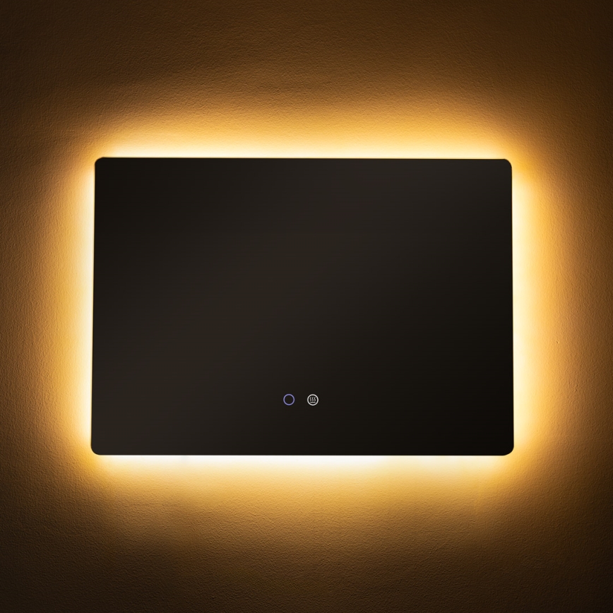 Zuma Line - Espejo de baño calefactado con luz LED de fondo LED/24W/230V 3000/4000/6000K 70x50 cm IP44