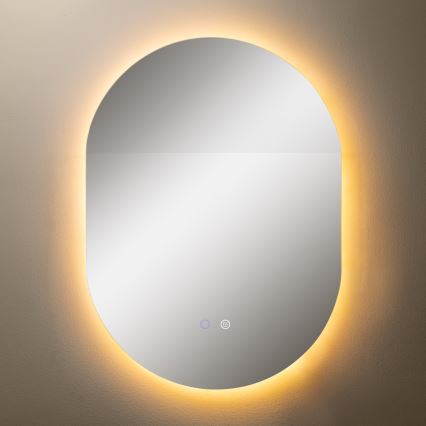 Zuma Line - Espejo de baño calefactado con luz LED de fondo LED/24W/230V 3000/4000/6000K 70x50 cm IP44