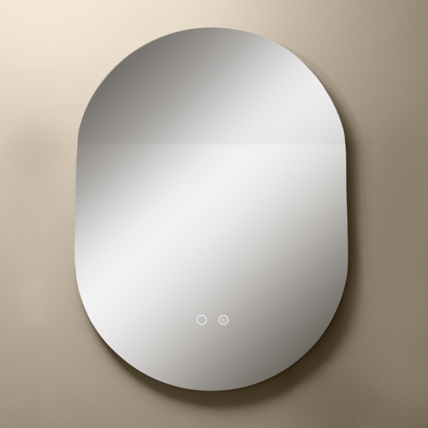 Zuma Line - Espejo de baño calefactado con luz LED de fondo LED/24W/230V 3000/4000/6000K 70x50 cm IP44