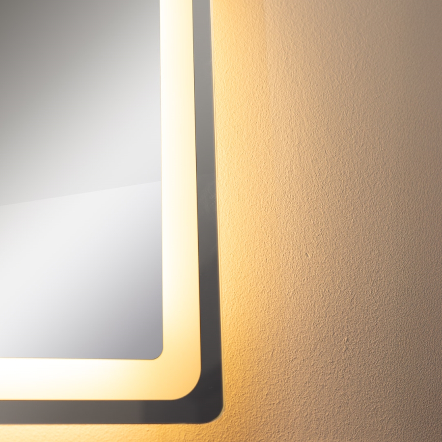 Zuma Line - Espejo de baño de pared LED con retroiluminación LED/24W/230V 3000/4000/6000K 70x50 cm IP44
